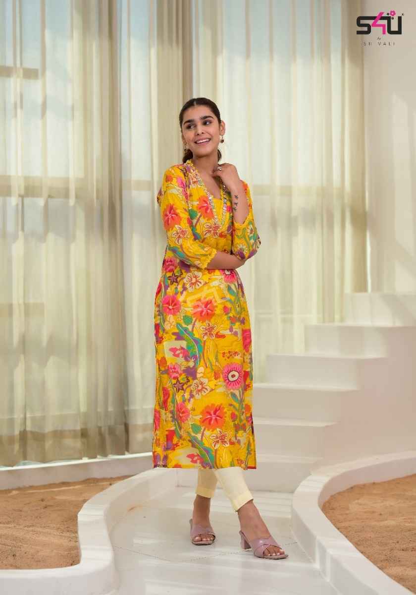 S4U Gold Vol-9 Rayon Kurti (6 pc Cataloge)