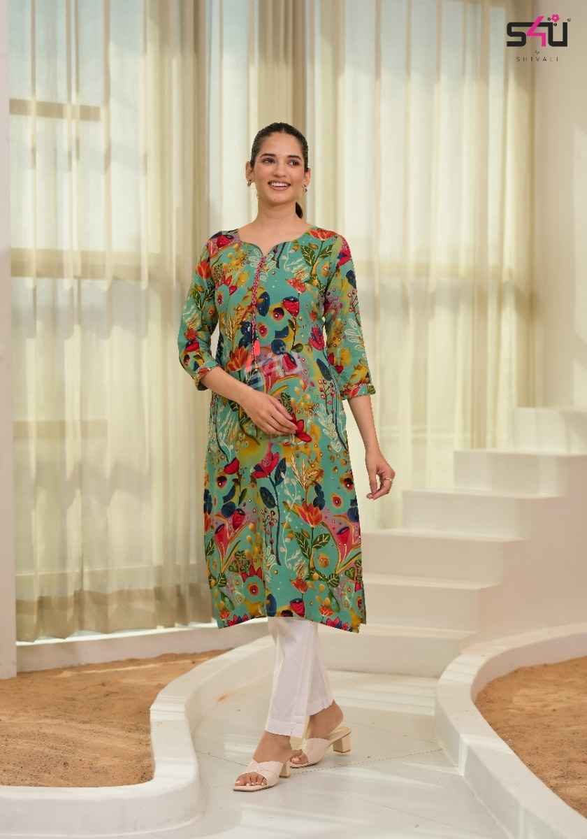 S4U Gold Vol-9 Rayon Kurti (6 pc Cataloge)