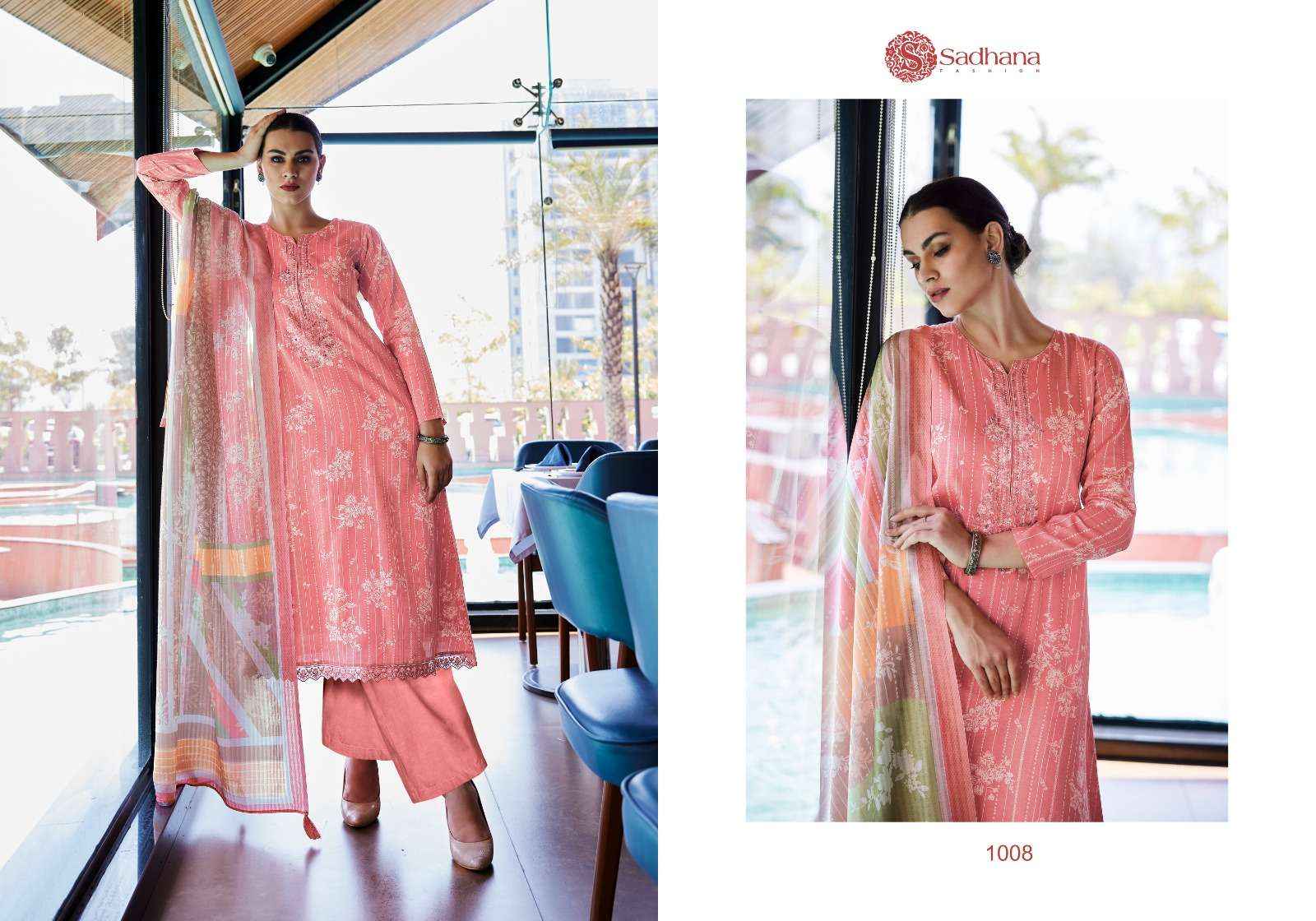 Sadhana Fashion Zabin Jam Cotton Dress Material 8 pcs Catalogue