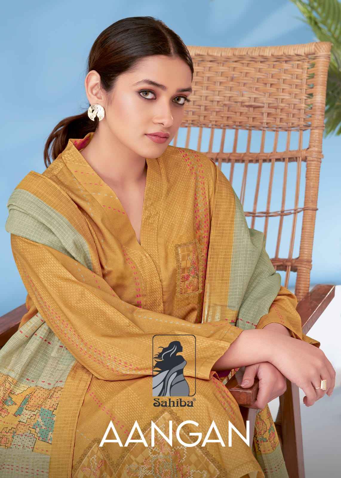 Sahiba Aangan Moscow Cotton Dress Material (4 Pc Catalog)