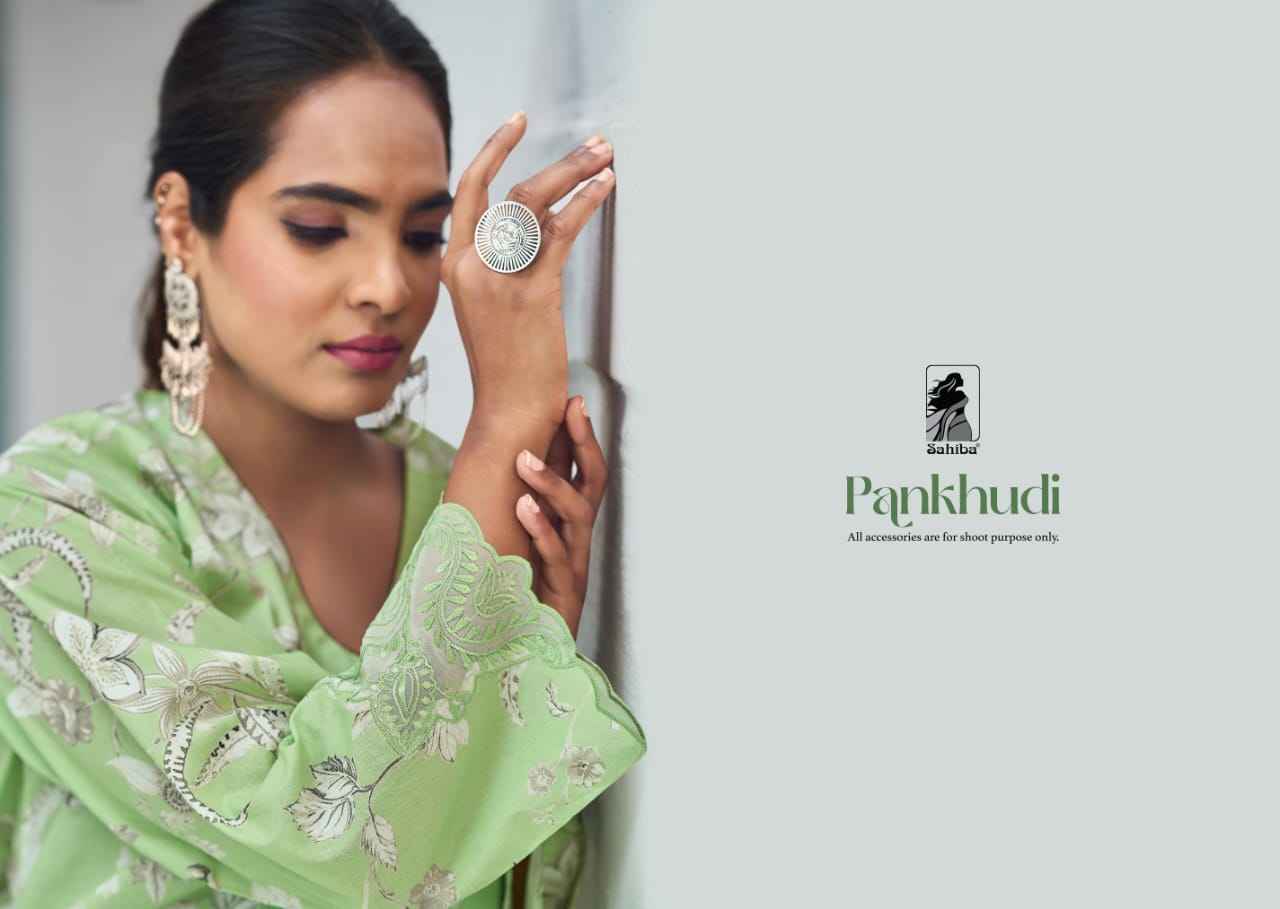 Sahiba Pankhudi Moscow Cotton Dress Material (4 Pc Catalog)