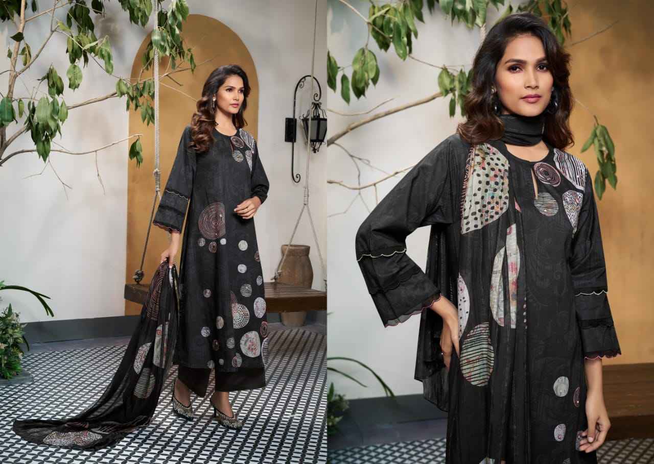 Sahiba Polka Beauty Pure Cotton Lawn Print Dress Material (2 Pc Catalog)