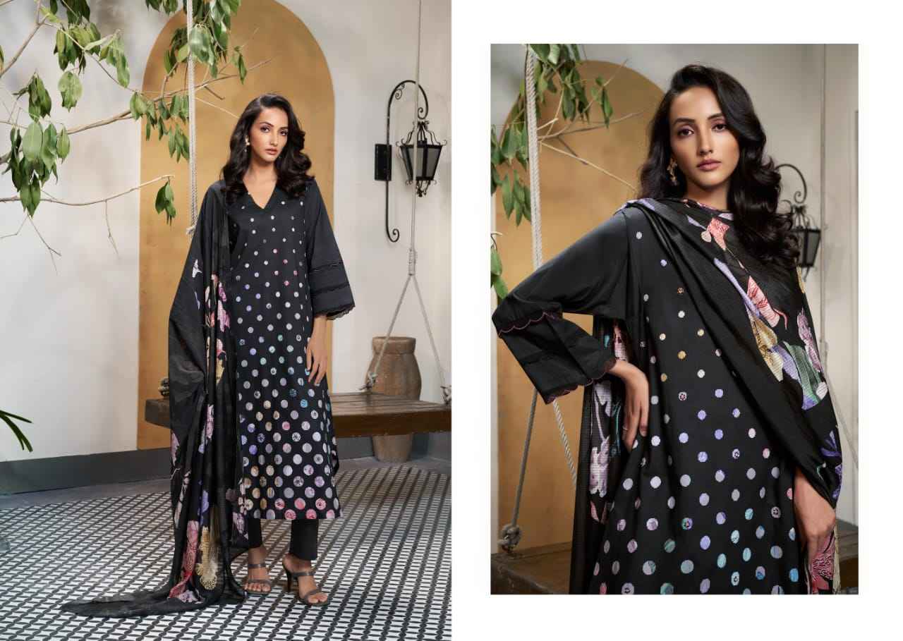 Sahiba Polka Beauty Pure Cotton Lawn Print Dress Material (2 Pc Catalog)