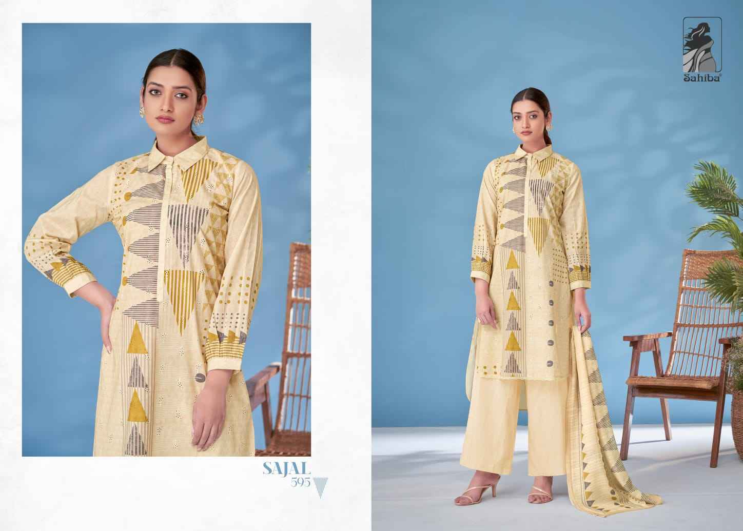 Sahiba Sajal  Moscow Cotton Dress Material (4 Pc Catalog)
