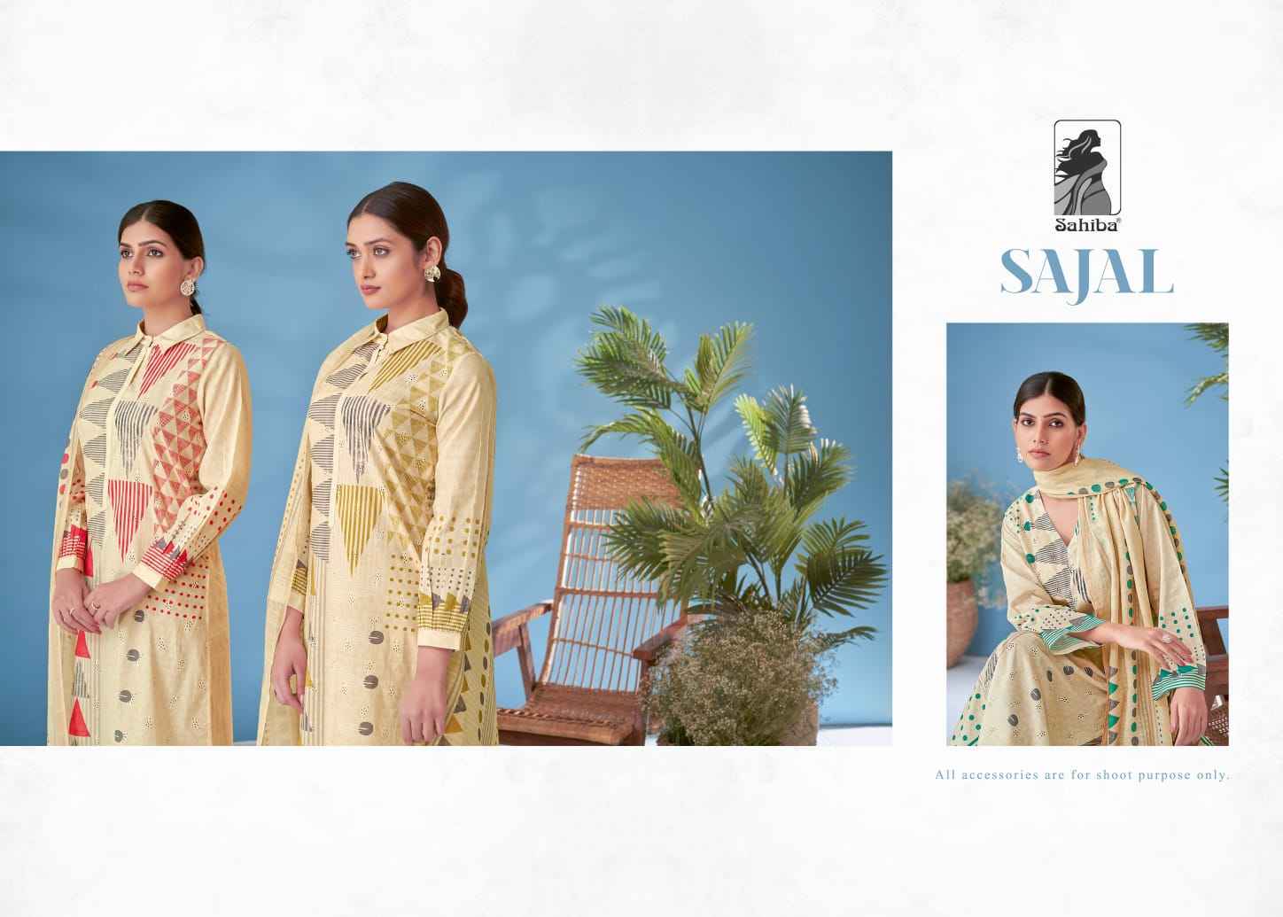 Sahiba Sajal  Moscow Cotton Dress Material (4 Pc Catalog)