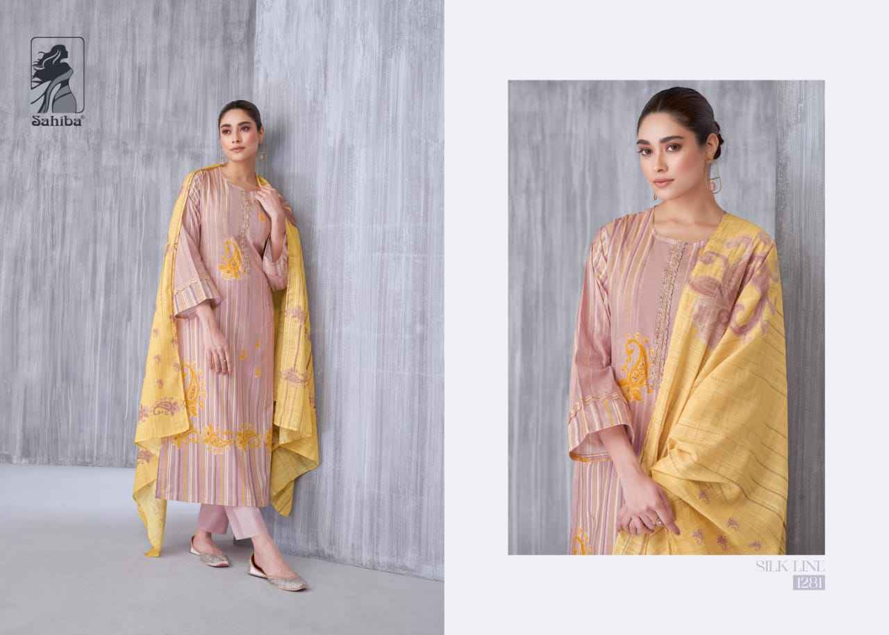 Sahiba Silk Line Moscow Cotton Dress Material (6 Pc Catalog)