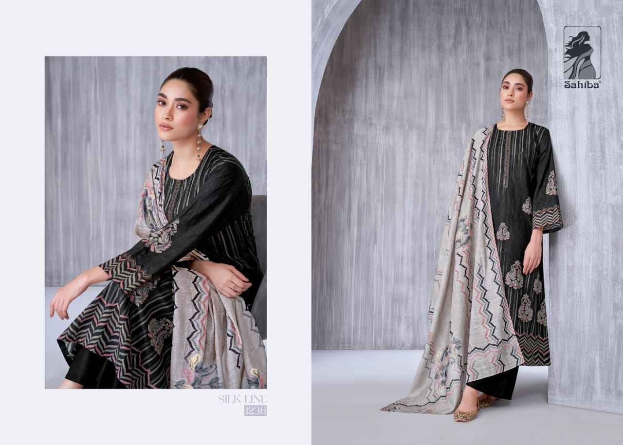 Sahiba Silk Line Moscow Cotton Dress Material (6 Pc Catalog)