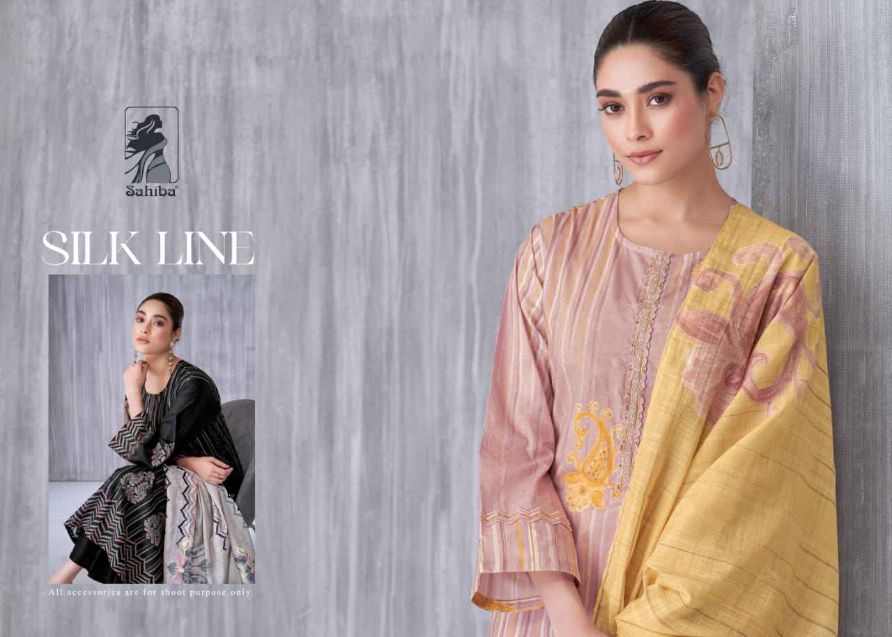 Sahiba Silk Line Moscow Cotton Dress Material (6 Pc Catalog)