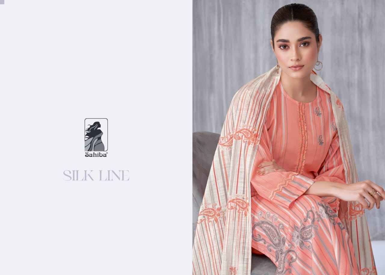 Sahiba Silk Line Moscow Cotton Dress Material (6 Pc Catalog)