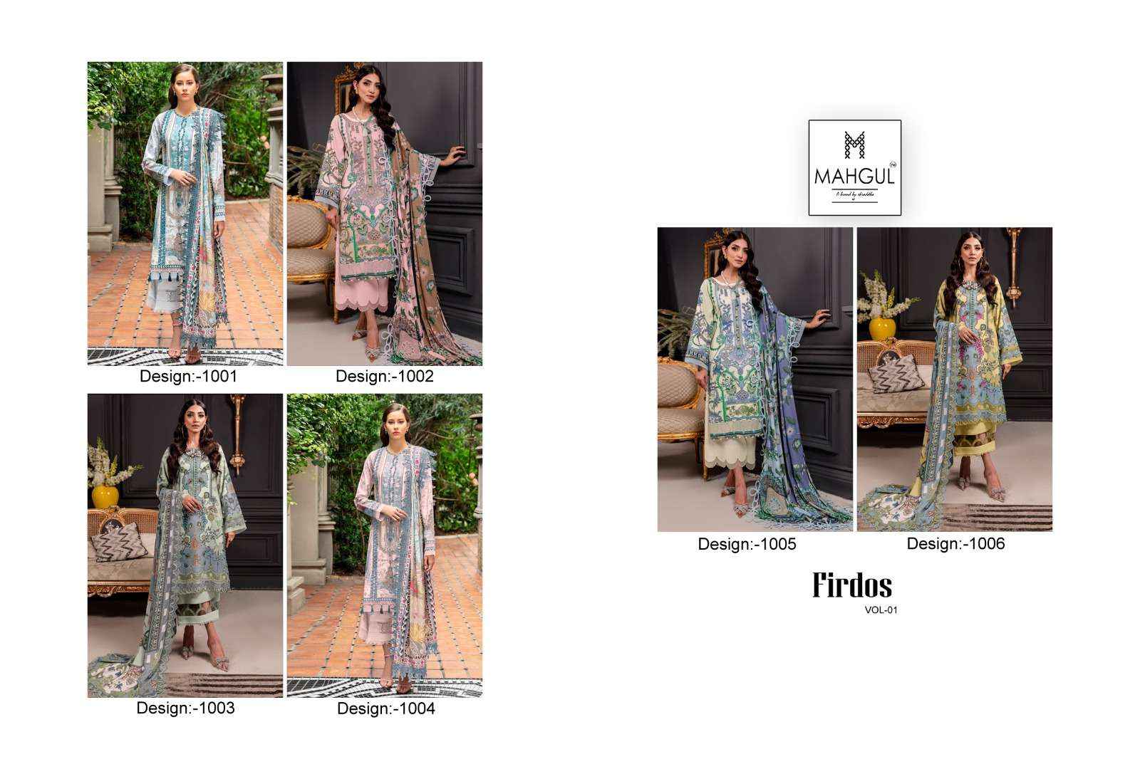 Shraddha Nx Mahgul Firdous Vol 1 Lawn Cotton Dress Material 6 pcs Catalogue