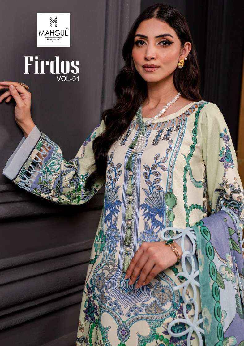 Shraddha Nx Mahgul Firdous Vol 1 Lawn Cotton Dress Material 6 pcs Catalogue