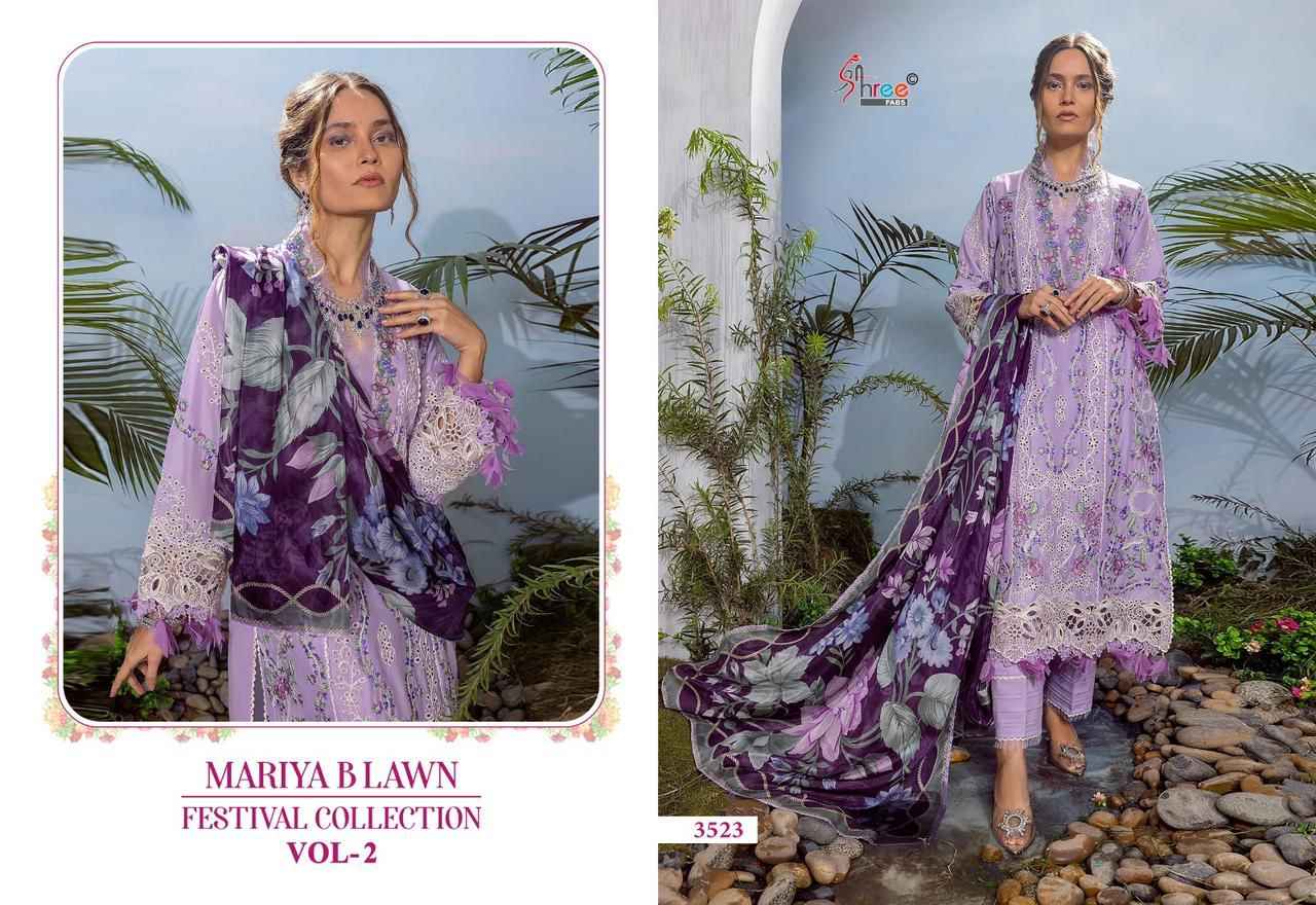 Shree Fab Mariya B Lawn Festival Collection Vol-2 Dress Material (6 pcs Catalogue)