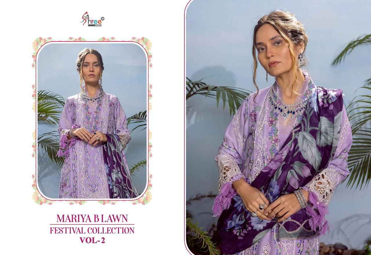 Shree Fab Mariya B Lawn Festival Collection Vol-2 Dress Material (6 pcs Catalogue)