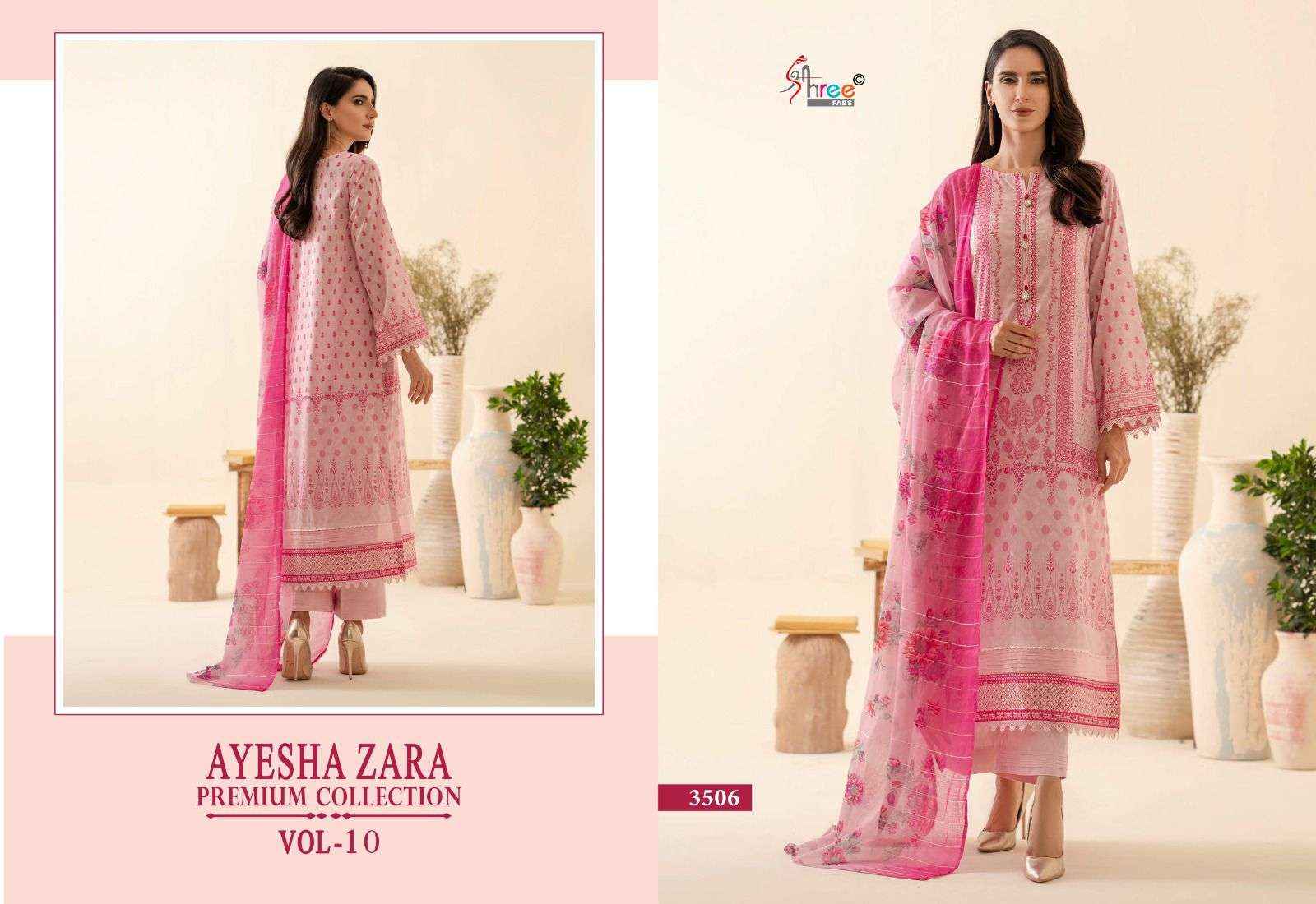 Shree Fabs Ayesha Zara Premium Collection Vol 10 Cotton Dress Material 6 pcs Catalogue