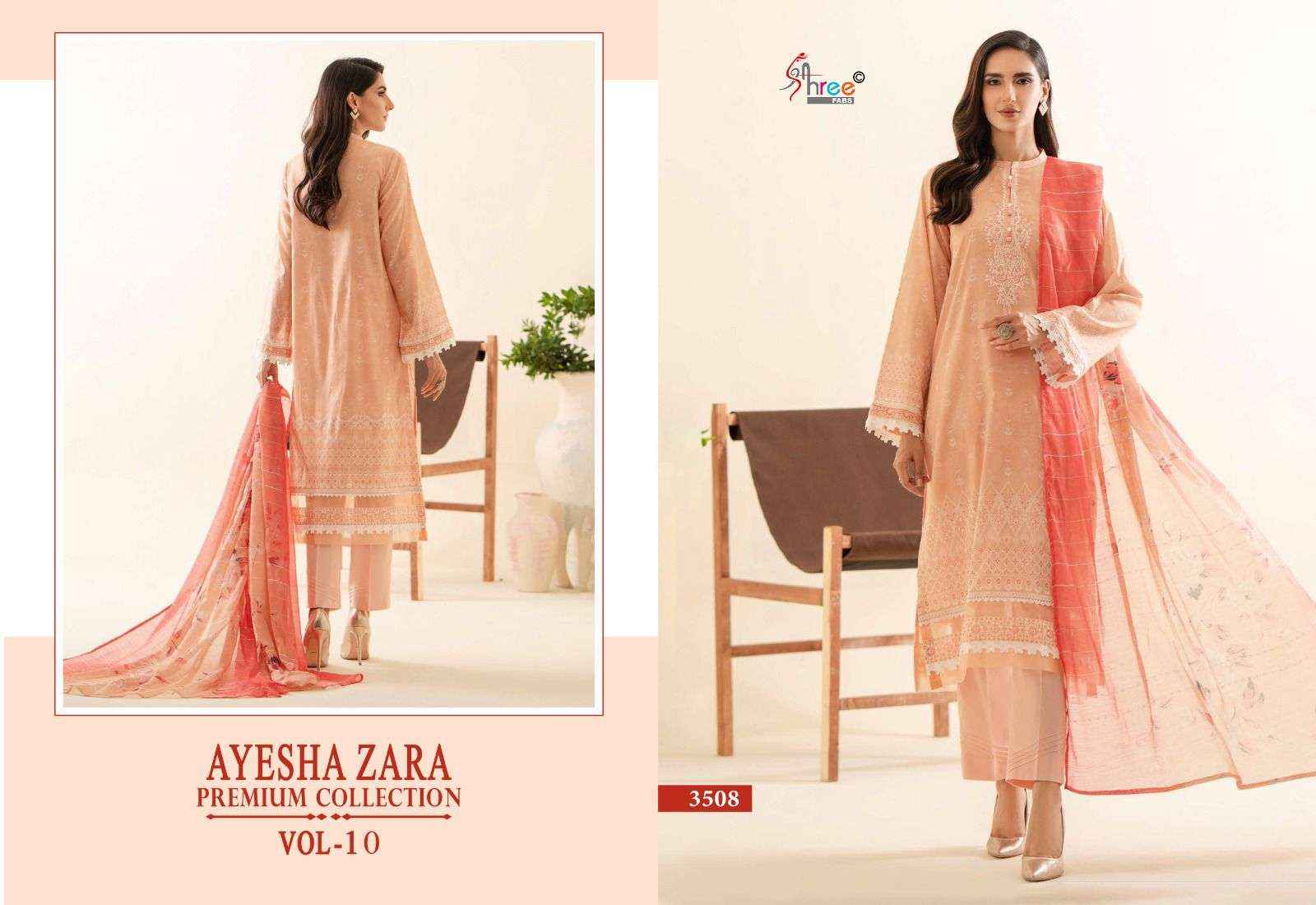 Shree Fabs Ayesha Zara Premium Collection Vol 10 Cotton Dress Material 6 pcs Catalogue