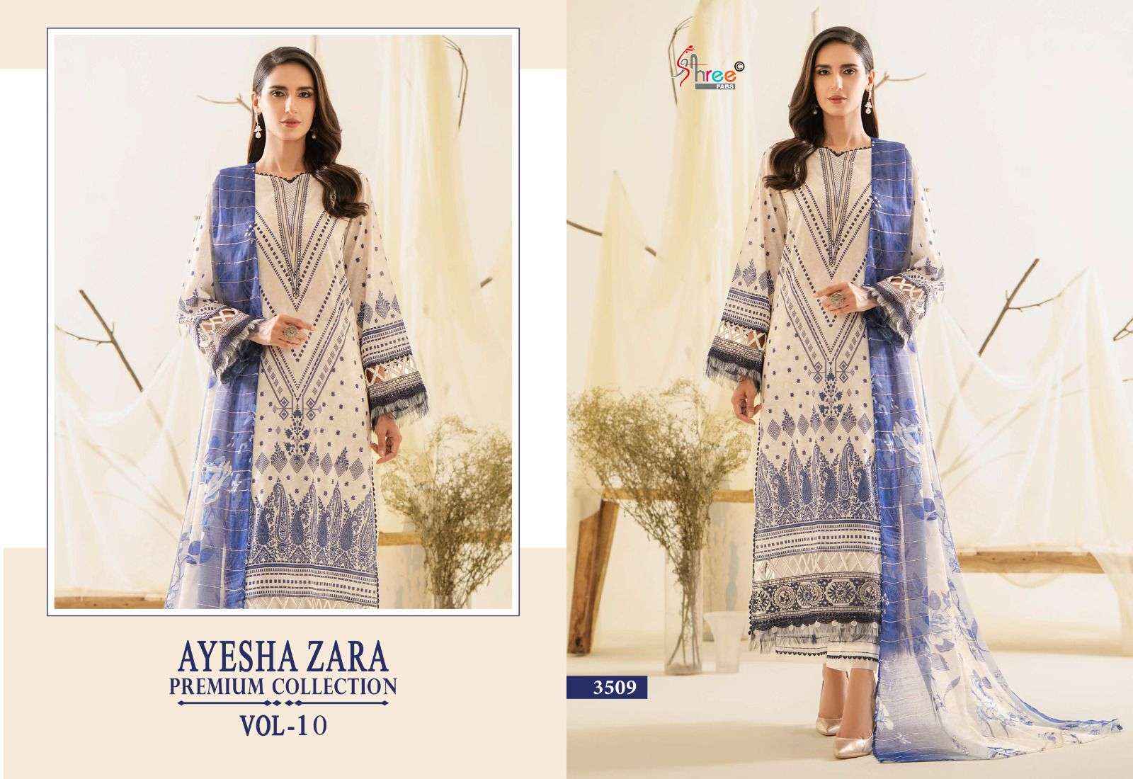 Shree Fabs Ayesha Zara Premium Collection Vol 10 Cotton Dress Material 6 pcs Catalogue