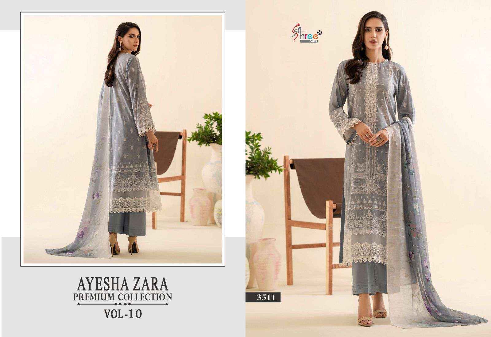 Shree Fabs Ayesha Zara Premium Collection Vol 10 Cotton Dress Material 6 pcs Catalogue