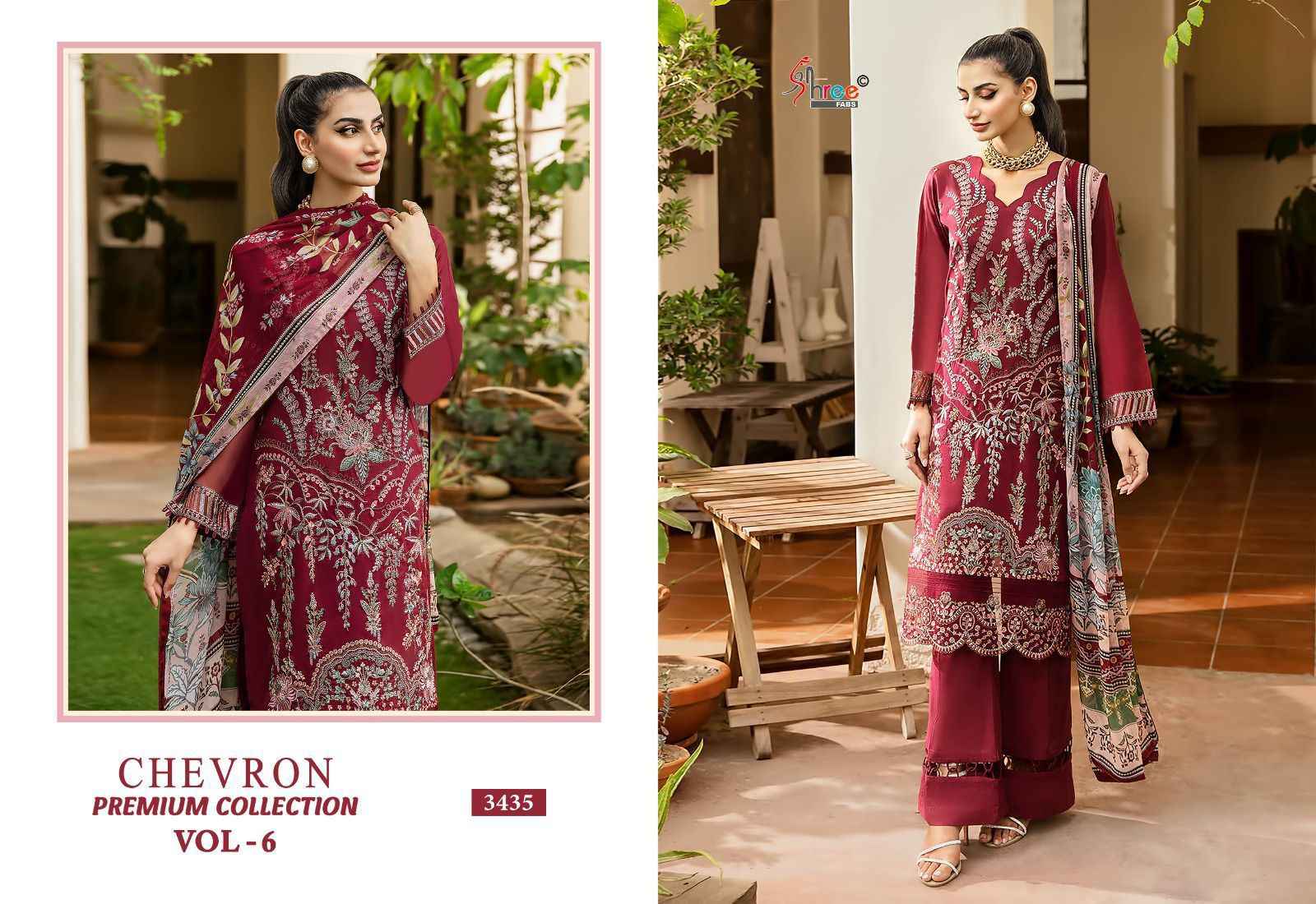 Shree Fabs Chevron Premium Collection Vol-6 Reyon Dress Material (8 pcs Catalogue)
