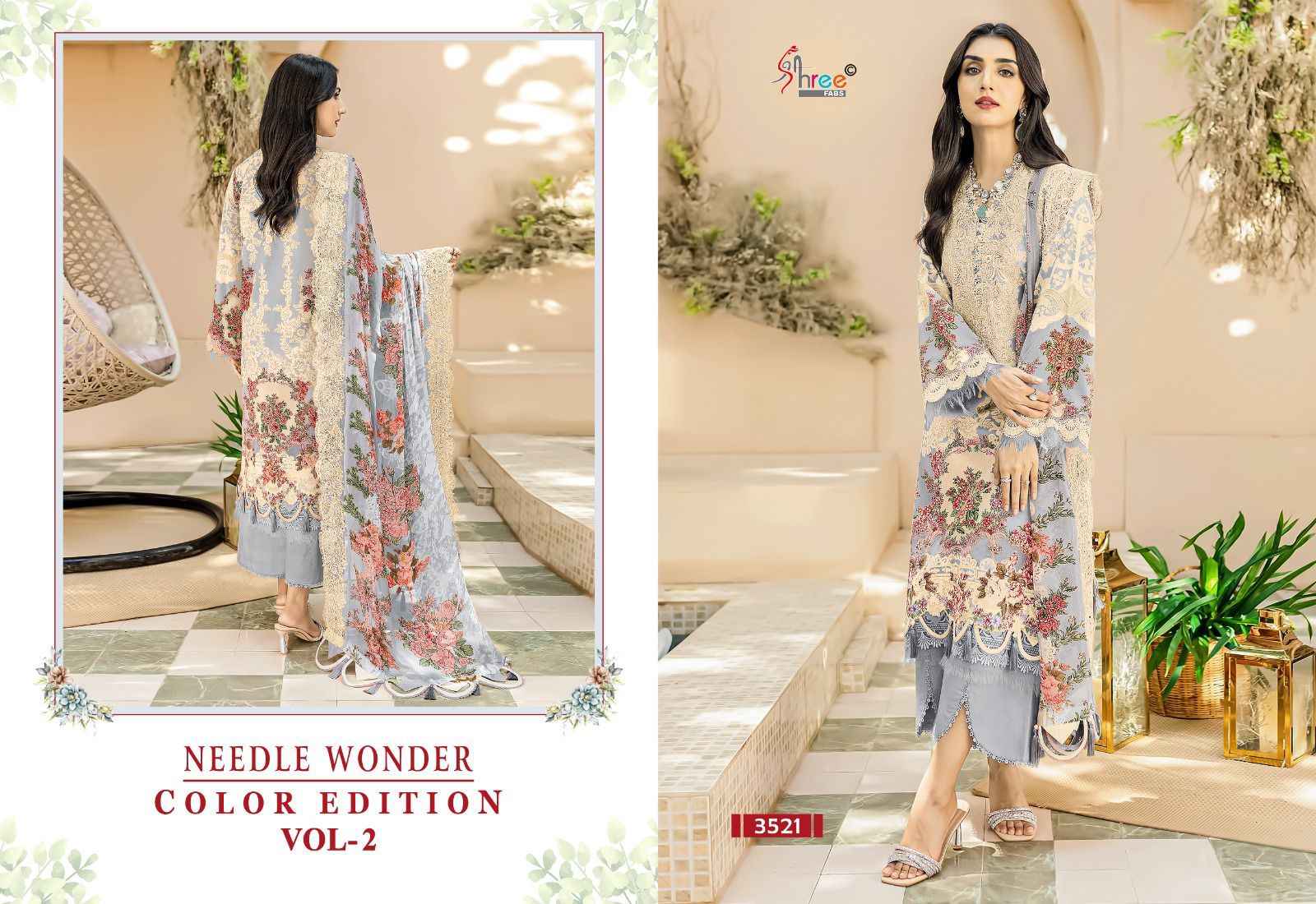 Shree Fabs Needle Wonder Color Edition Vol-2 Cotton Dress Material (4 pc Cataloge)