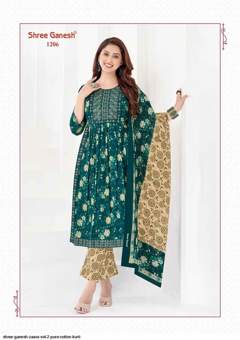 Shree Ganesh Zaara Vol 2 Cotton Kurti Combo 9 pcs Catalogue