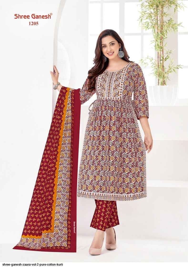 Shree Ganesh Zaara Vol 2 Cotton Kurti Combo Most Trusted Kurtis Wholesaler Online