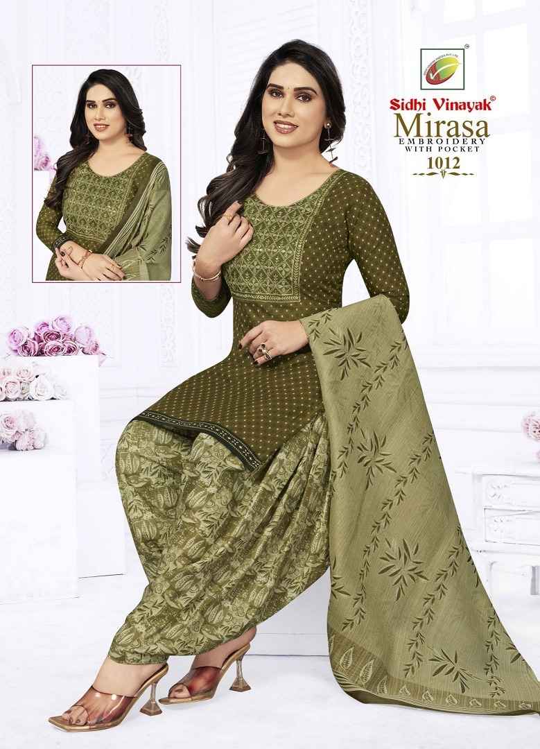 Sidhi Vinayak Mirasa Vol-1 Cotton Readymade With Lining Suit (12 pc Cataloge)