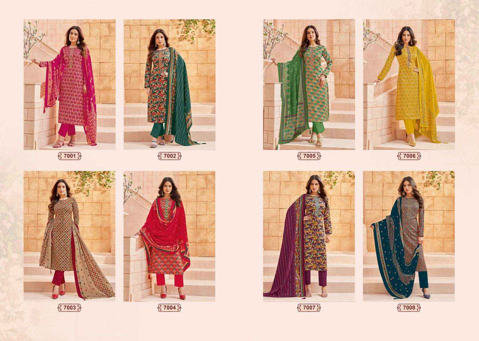 Suryajyoti Kalki Vol-7 Jam Satin Dress Material 8 pcs Catalogue