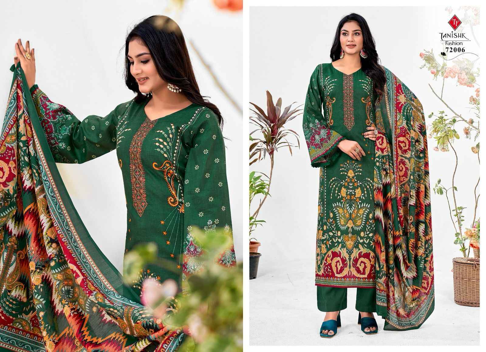 Taniksh Fashion Mehraz Vol-6 Cambric Cotton Suit (8 pcs Catalogue)