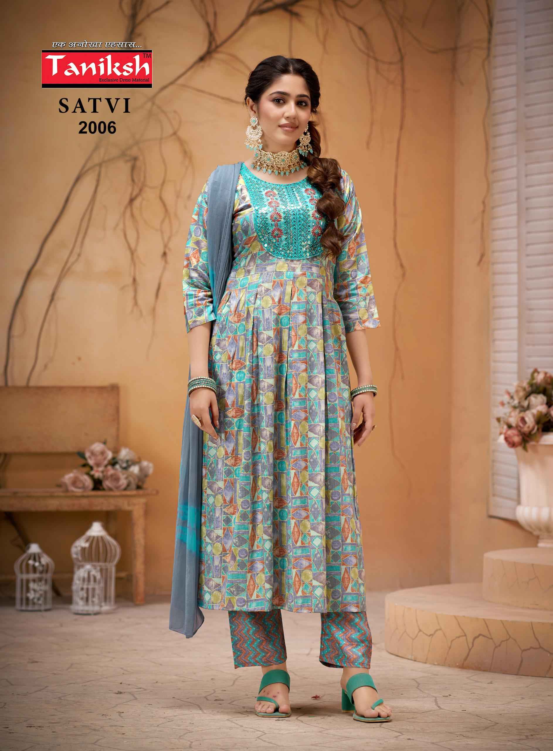 Taniksh Satvi Vol-2 Capsule Print Readymade Suit (8 pcs Catalogue)