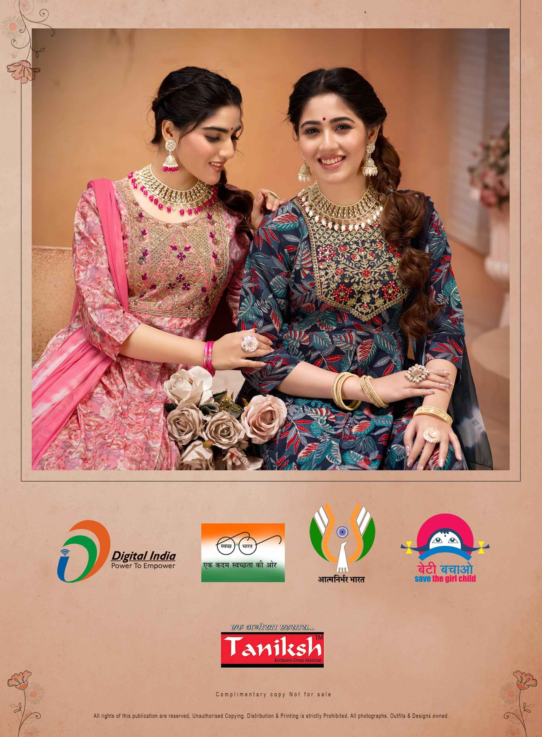 Taniksh Satvi Vol-2 Capsule Print Readymade Suit (8 pcs Catalogue)