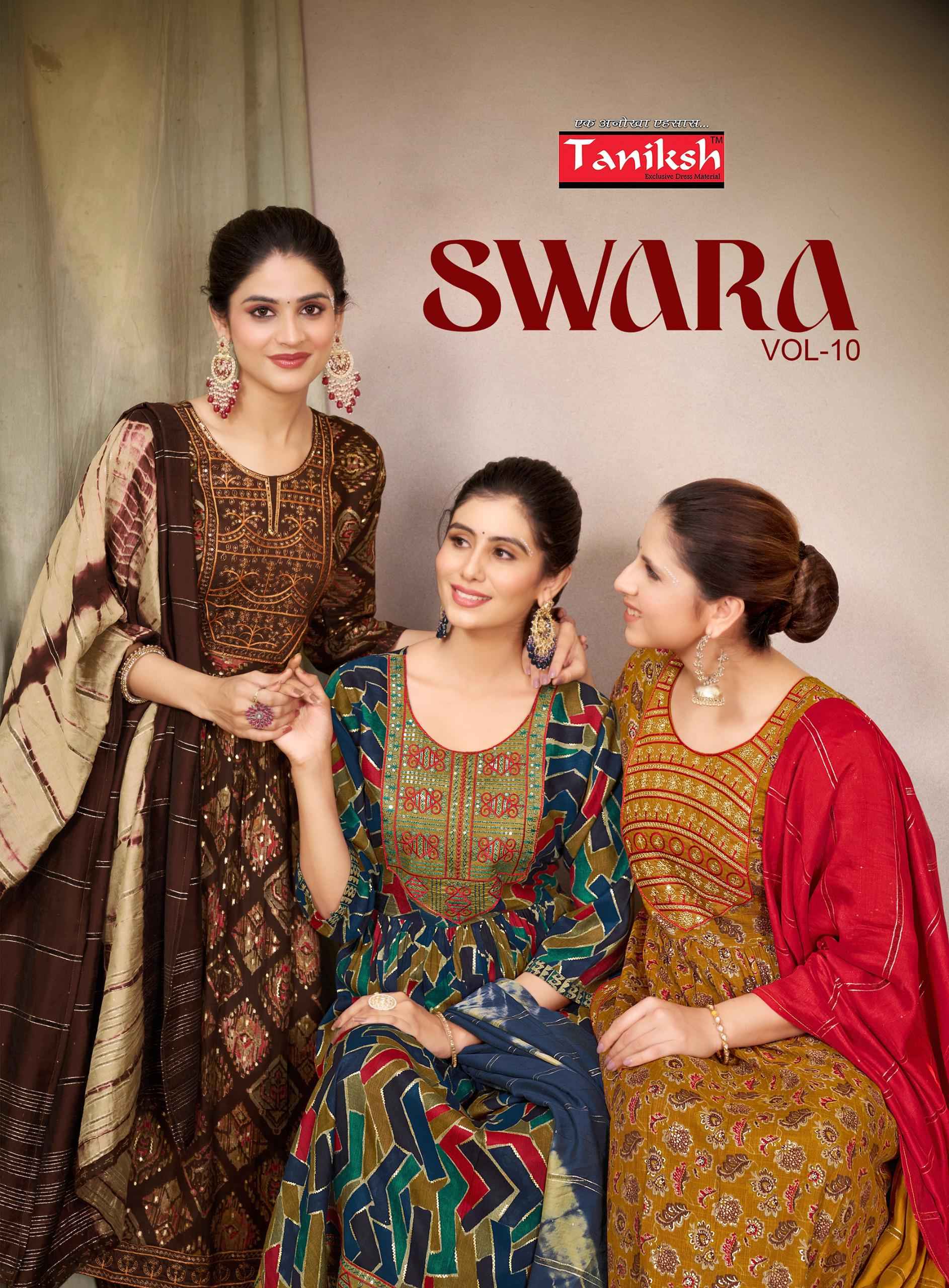 Taniksh Swara Vol-10 Reyon Readymade Suit (8 pcs Catalogue)