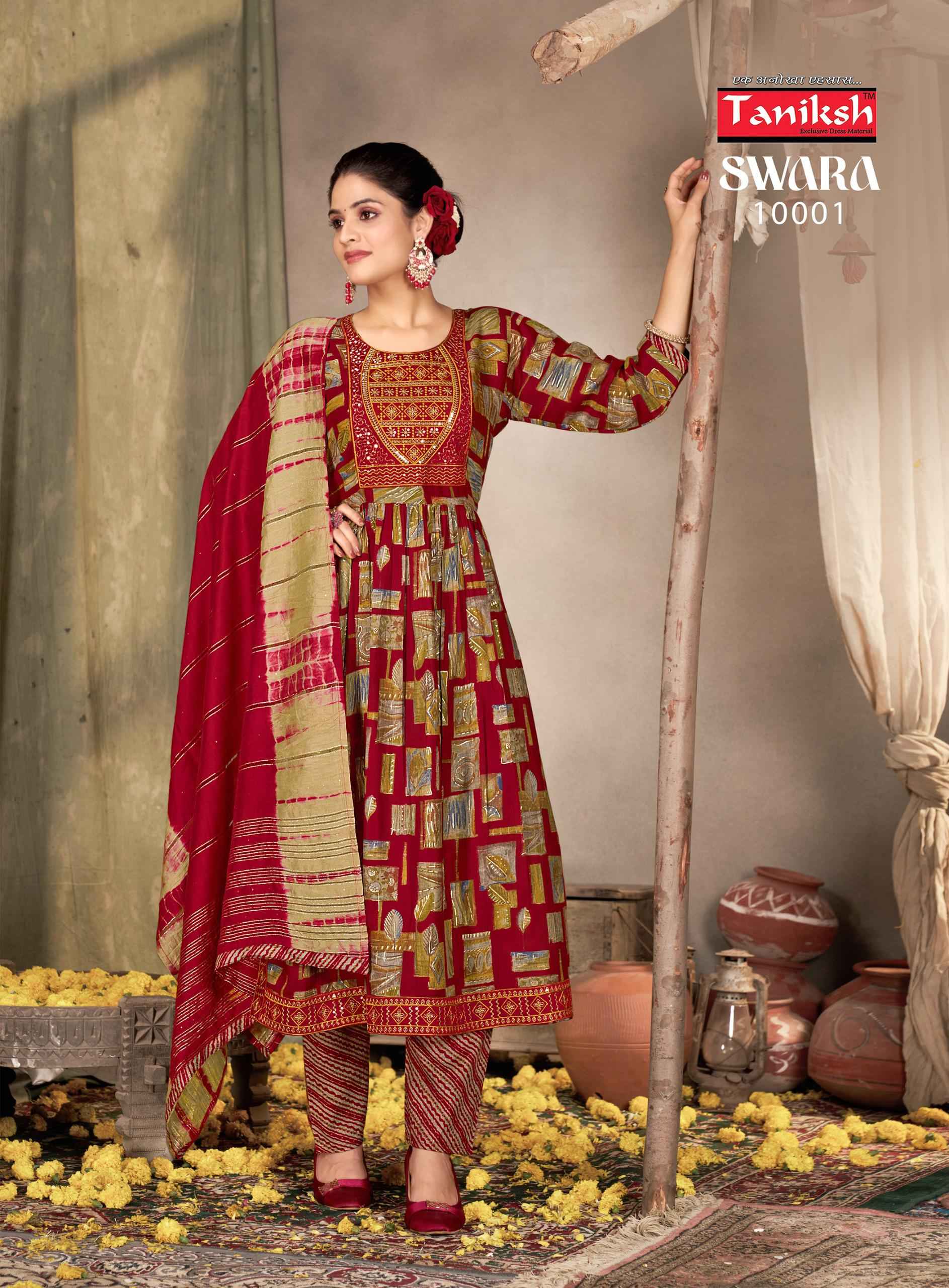 Taniksh Swara Vol-10 Reyon Readymade Suit (8 pcs Catalogue)