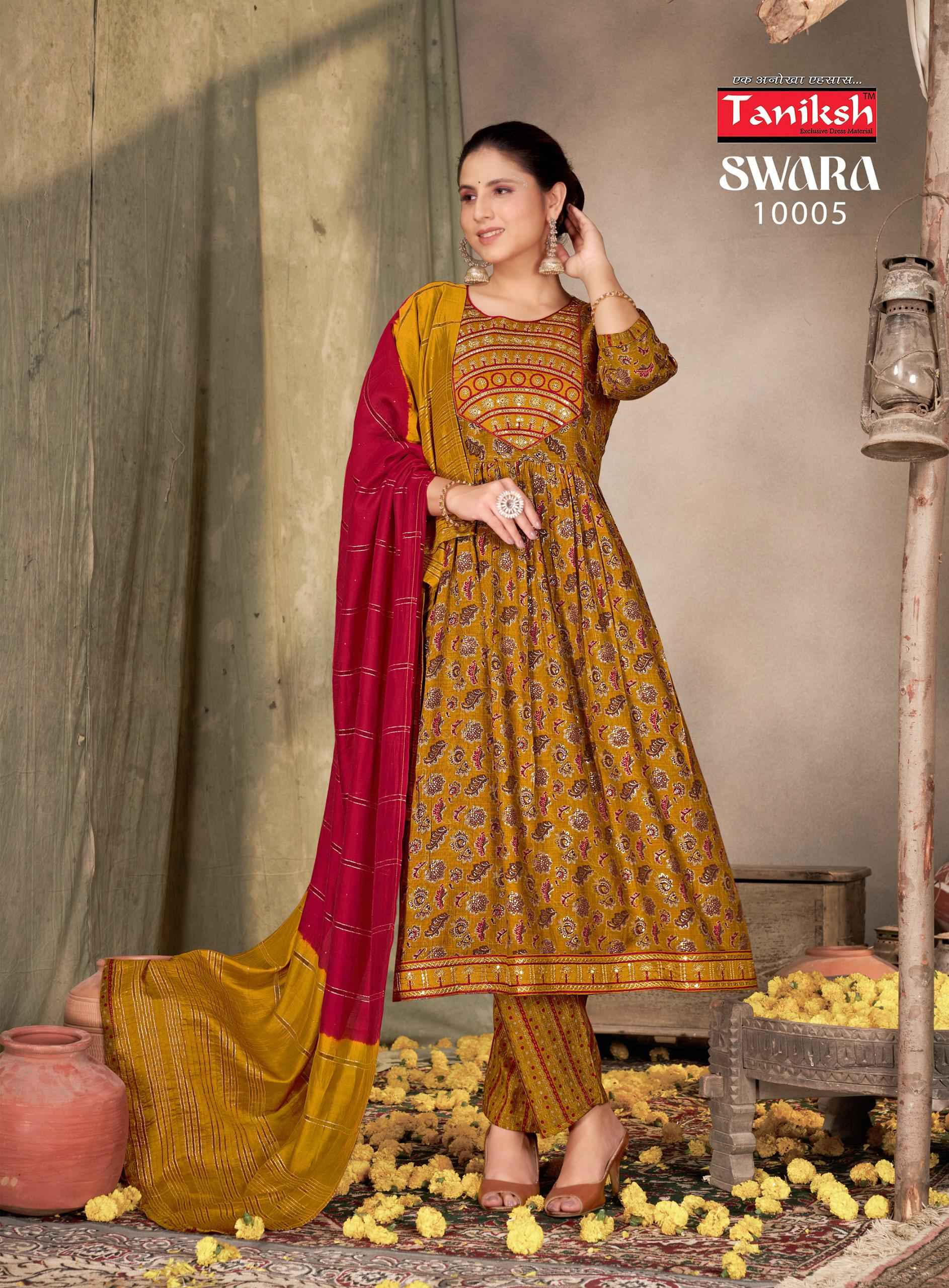 Taniksh Swara Vol-10 Reyon Readymade Suit (8 pcs Catalogue)