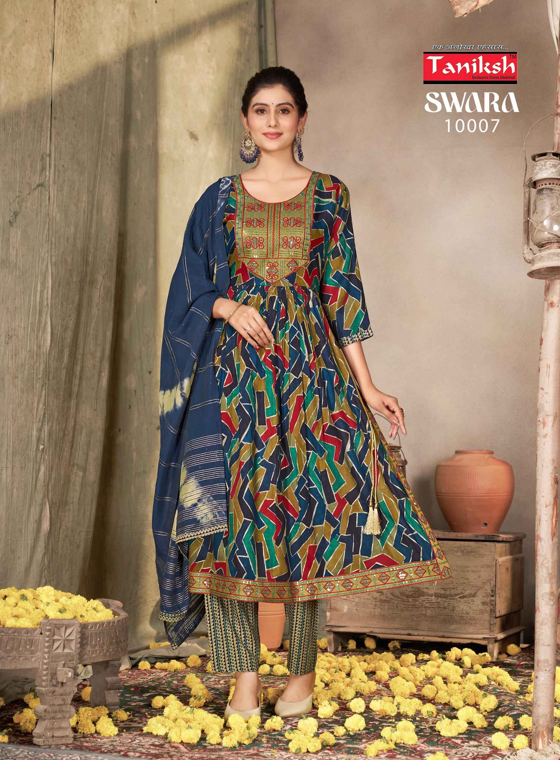 Taniksh Swara Vol-10 Reyon Readymade Suit (8 pcs Catalogue)