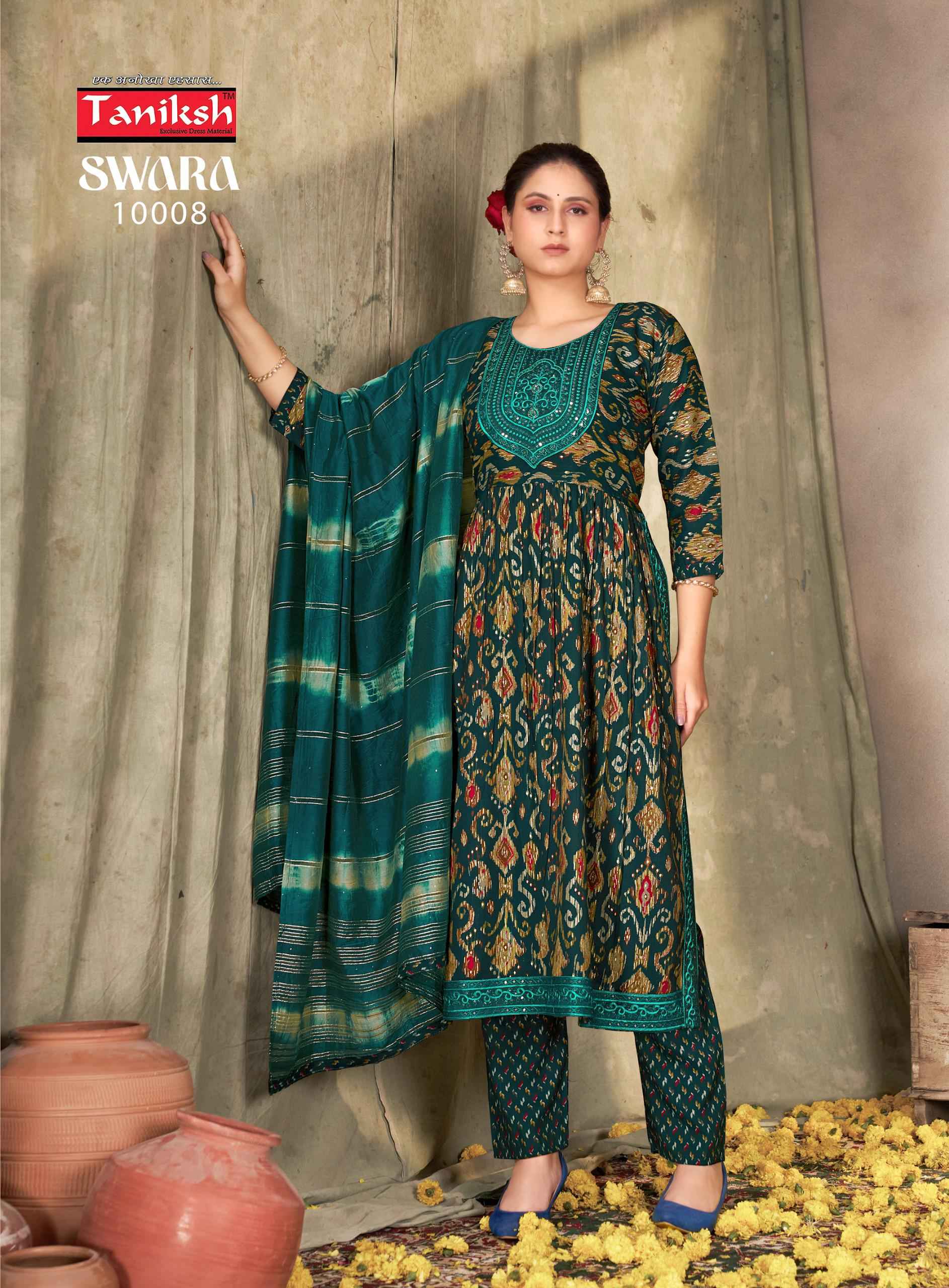 Taniksh Swara Vol-10 Reyon Readymade Suit (8 pcs Catalogue)