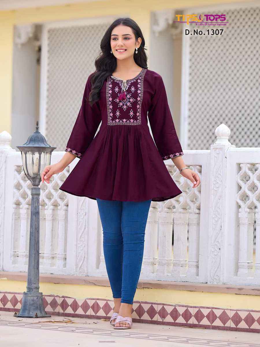 Tips & Tops Bubbly Vol 13 Short Reyon Kurti 9 pcs Catalogue