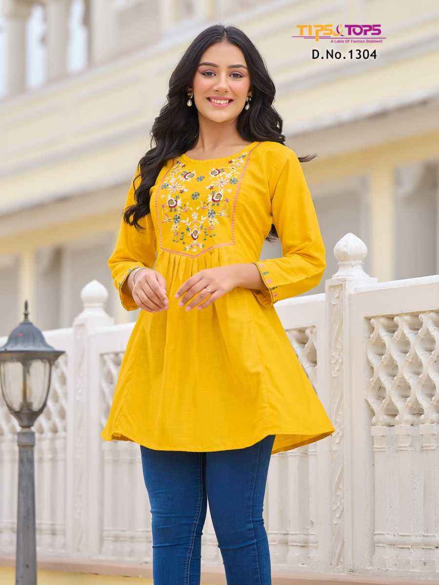 Tips & Tops Bubbly Vol 13 Short Reyon Kurti 9 pcs Catalogue