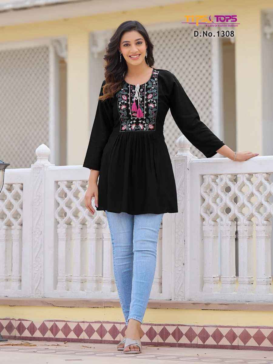 Tips & Tops Bubbly Vol 13 Short Reyon Kurti 9 pcs Catalogue