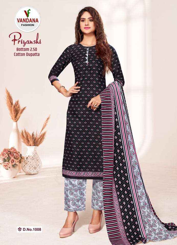 Vandana Fashion Priyanshi Vol 1 Cotton Dress Material 12 pcs Catalogue