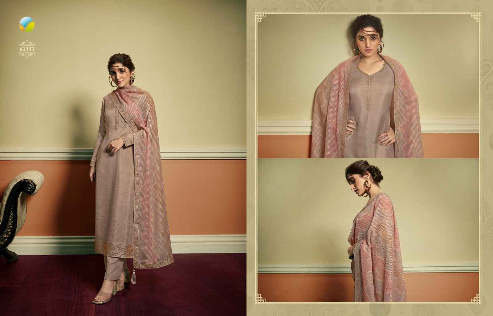 Vinay Kaseesh Sitara Silk Dress Material 7 pcs Catalogue