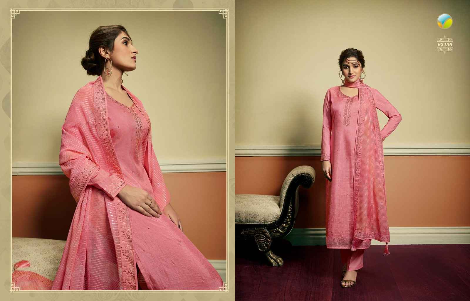 Vinay Kaseesh Sitara Silk Dress Material 7 pcs Catalogue