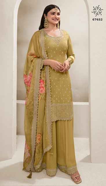 Vinay Kuleesh Shalini Chinon Dress Material 6 pcs Catalogue
