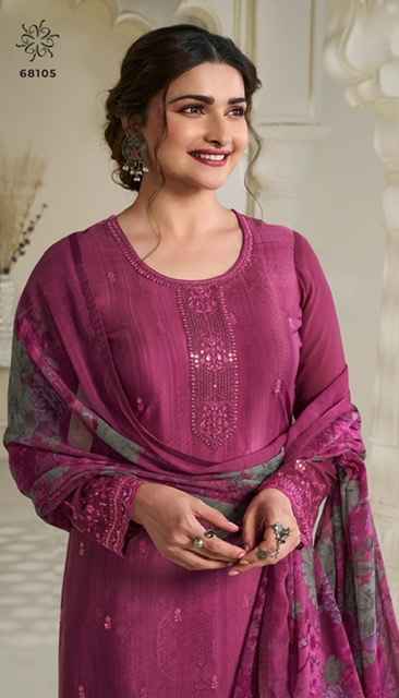 Vinay Silkina Royal Crepe-45 Royal Crepe Dress Material (8 pcs Catalogue)