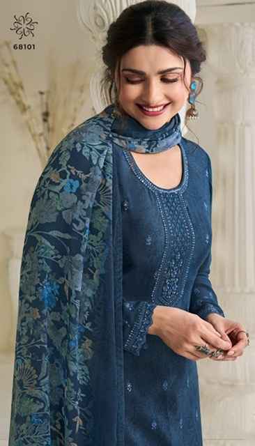 Vinay Silkina Royal Crepe-45 Royal Crepe Dress Material (8 pcs Catalogue)