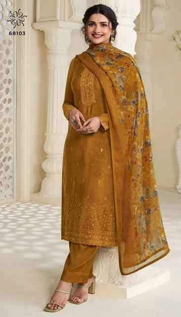 Vinay Silkina Royal Crepe-45 Royal Crepe Dress Material (8 pcs Catalogue)