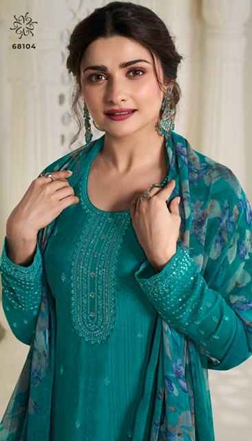 Vinay Silkina Royal Crepe-45 Royal Crepe Dress Material (8 pcs Catalogue)