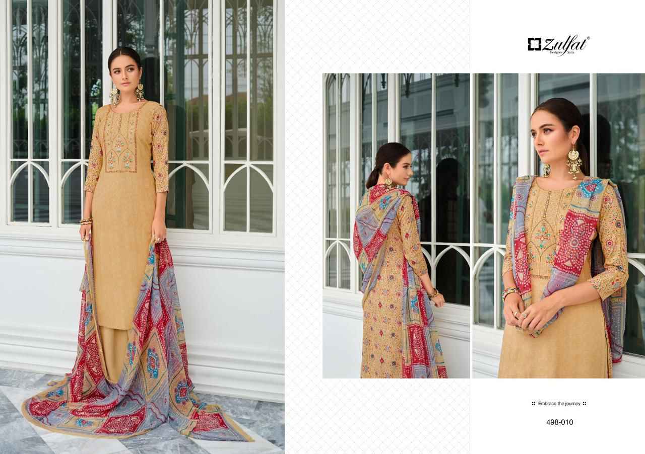 Zulfat Designer Jashn Pure Viscose Rayon Dress Material (10 Pc Catalog)