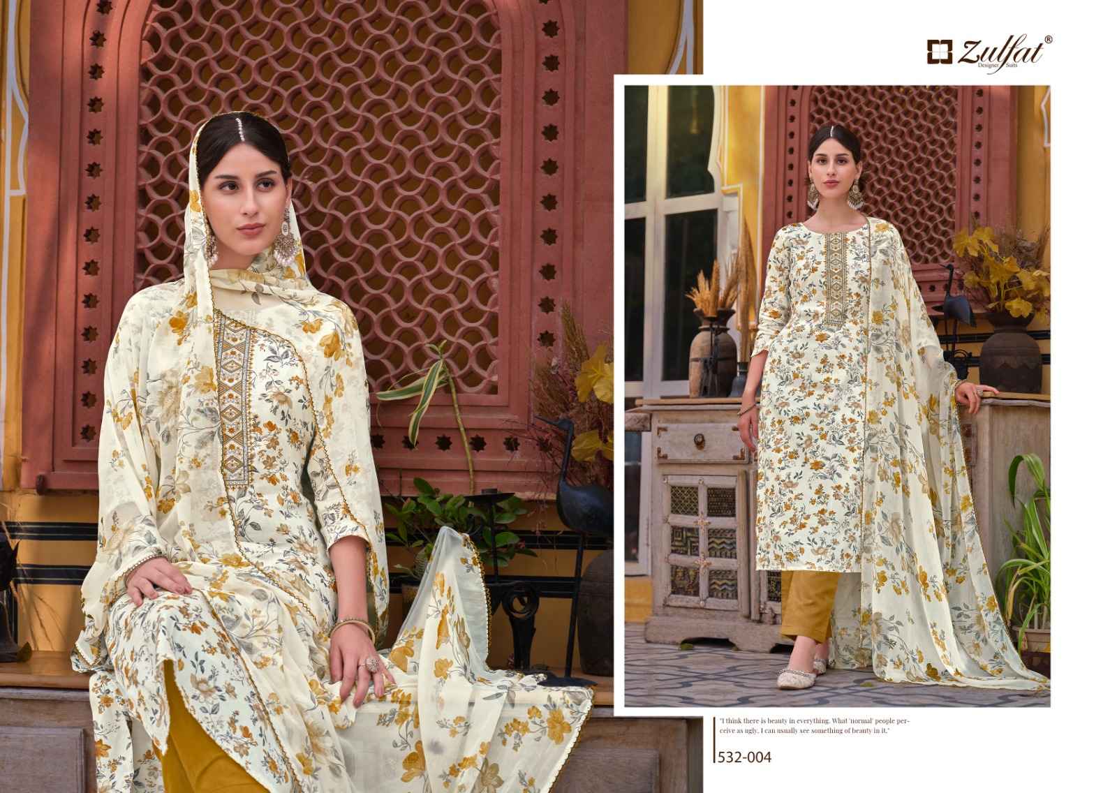 Zulfat Qainaat  Pure Jam Cotton Dress Material (8 pcs Cataloge)