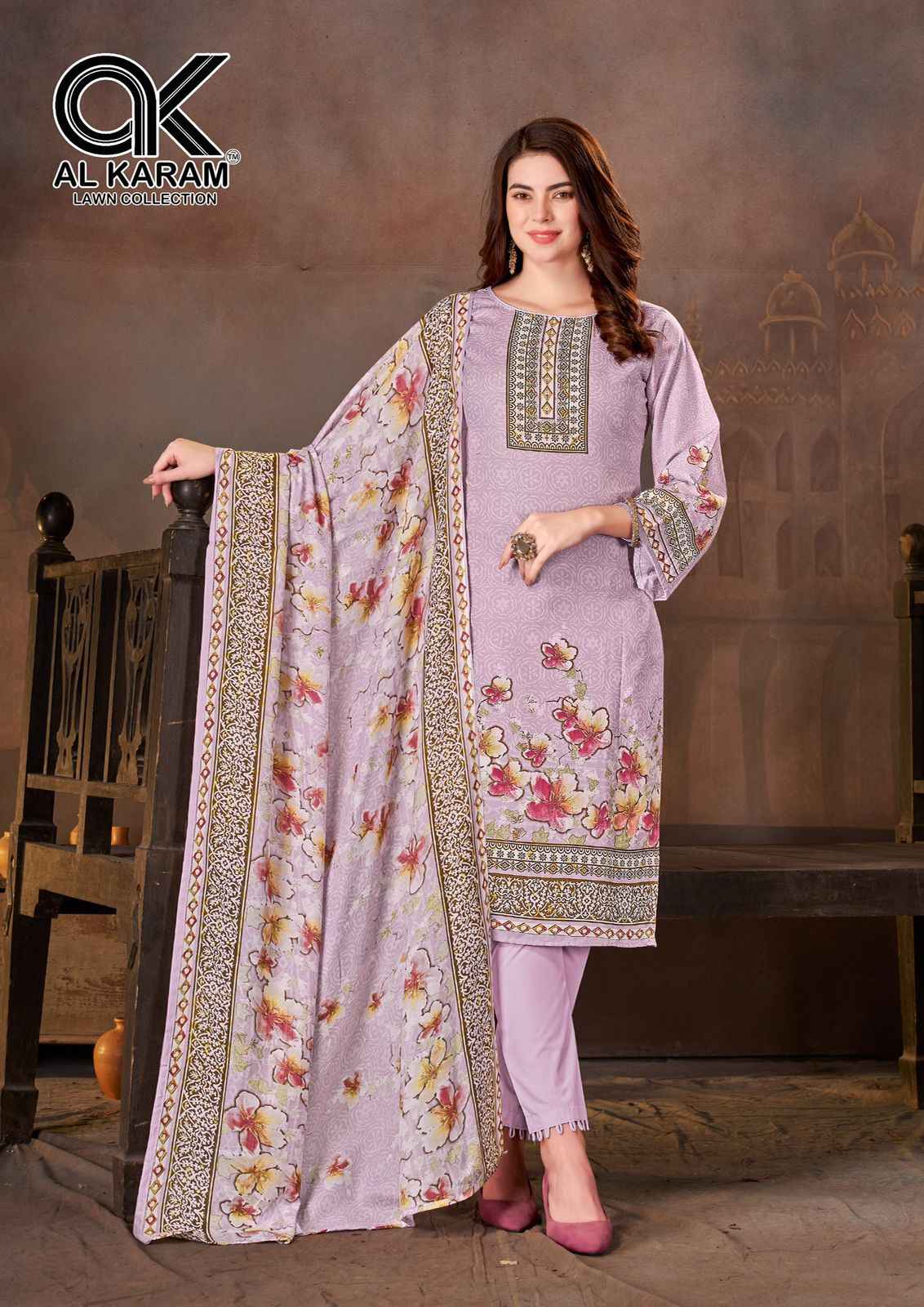 Al Karam Mahe Ruh Pure Soft Cotton Dress Material (8 pcs Catalogue)
