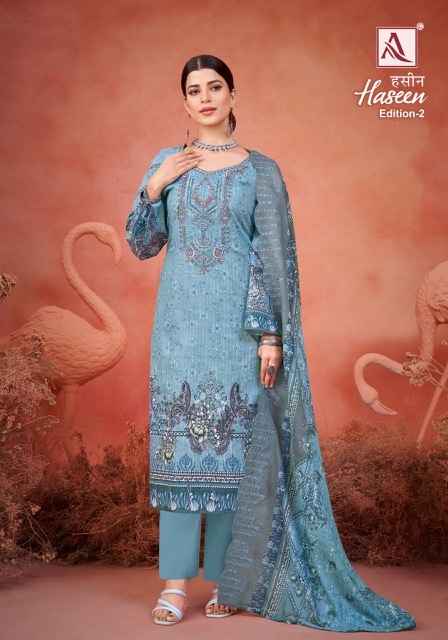 Alok Haseen Edition 2 Cotton Dress Material 8 pcs Catalogue